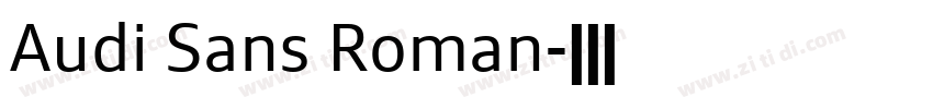 Audi Sans Roman字体转换